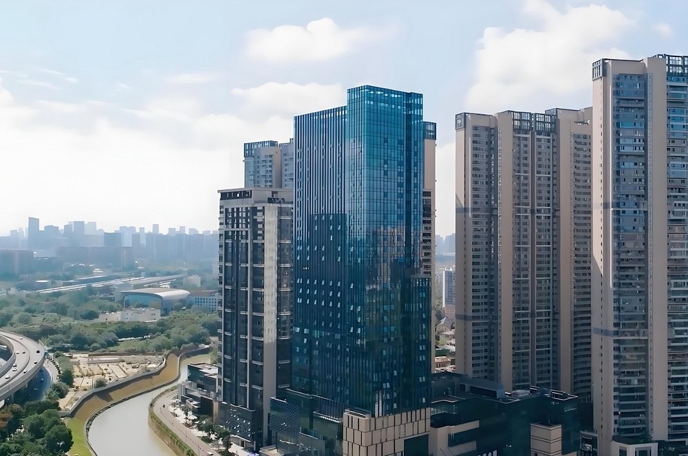 数媒大厦外观图